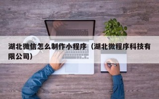 天门湖北微信怎么制作小程序（湖北微程序科技有限公司）